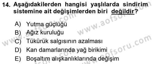 Psiko-Sosyal Rehabilitasyon Dersi 2018 - 2019 Yılı 3 Ders Sınav Soruları 14. Soru