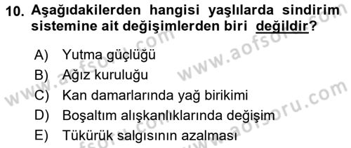 Psiko-Sosyal Rehabilitasyon Dersi 2018 - 2019 Yılı (Vize) Ara Sınav Soruları 10. Soru