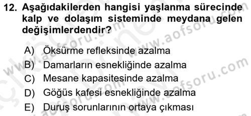 Psiko-Sosyal Rehabilitasyon Dersi 2018 - 2019 Yılı (Final) Dönem Sonu Sınav Soruları 12. Soru