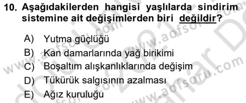 Psiko-Sosyal Rehabilitasyon Dersi 2021 - 2022 Yılı (Vize) Ara Sınav Soruları 10. Soru