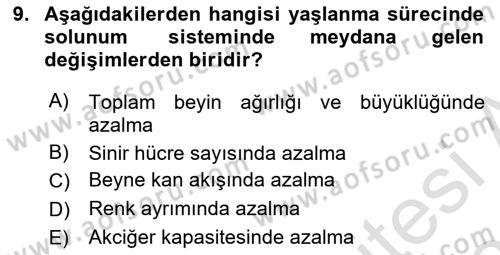 Psiko-Sosyal Rehabilitasyon Dersi 2021 - 2022 Yılı (Final) Dönem Sonu Sınav Soruları 9. Soru