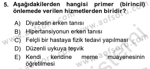 Psiko-Sosyal Rehabilitasyon Dersi 2021 - 2022 Yılı Yaz Okulu Sınav Soruları 5. Soru