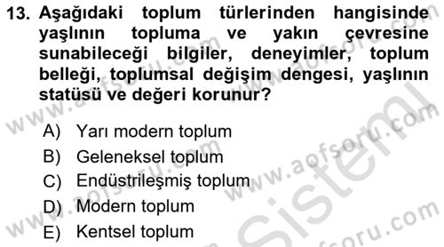 Psiko-Sosyal Rehabilitasyon Dersi 2022 - 2023 Yılı Yaz Okulu Sınav Soruları 13. Soru
