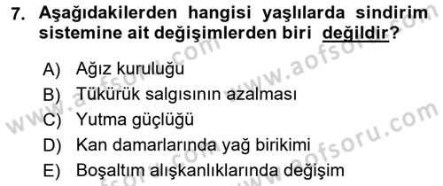 Psiko-Sosyal Rehabilitasyon Dersi 2023 - 2024 Yılı (Vize) Ara Sınav Soruları 7. Soru