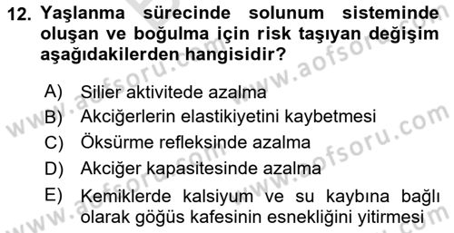 Psiko-Sosyal Rehabilitasyon Dersi 2023 - 2024 Yılı (Final) Dönem Sonu Sınav Soruları 12. Soru