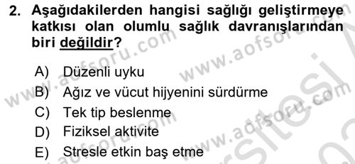 Psiko-Sosyal Rehabilitasyon Dersi 2023 - 2024 Yılı (Final) Dönem Sonu Sınav Soruları 2. Soru