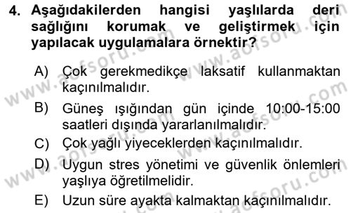 Psiko-Sosyal Rehabilitasyon Dersi 2023 - 2024 Yılı Yaz Okulu Sınav Soruları 4. Soru