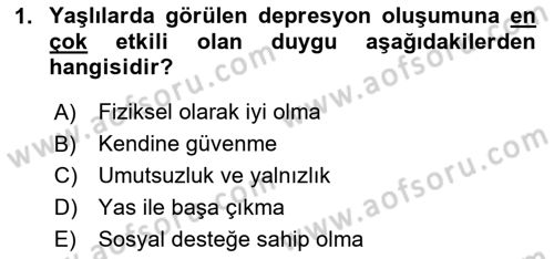 Psiko-Sosyal Rehabilitasyon Dersi 2024 - 2025 Yılı (Vize) Ara Sınav Soruları 1. Soru