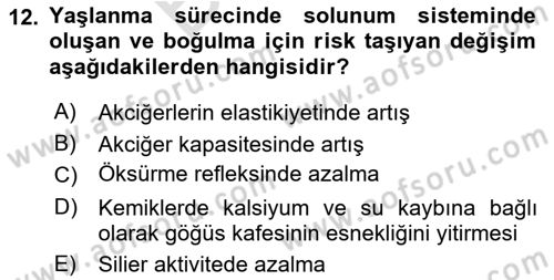 Psiko-Sosyal Rehabilitasyon Dersi 2024 - 2025 Yılı (Final) Dönem Sonu Sınav Soruları 12. Soru