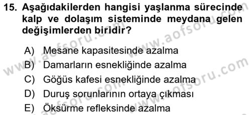 Psiko-Sosyal Rehabilitasyon Dersi 2024 - 2025 Yılı Yaz Okulu Sınav Soruları 15. Soru