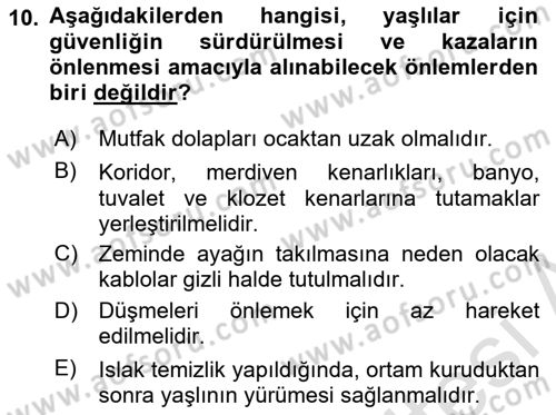 Psiko-Sosyal Rehabilitasyon Dersi 2025 - 2026 Yılı (Vize) Ara Sınav Soruları 10. Soru