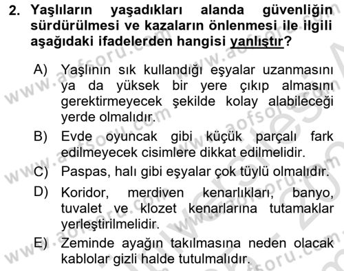 Psiko-Sosyal Rehabilitasyon Dersi 2025 - 2026 Yılı (Final) Dönem Sonu Sınav Soruları 2. Soru