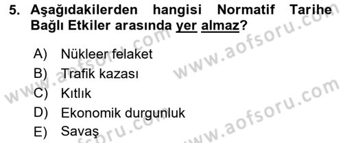 Yaşlı Psikolojisi Dersi 2018 - 2019 Yılı 3 Ders Sınav Soruları 5. Soru