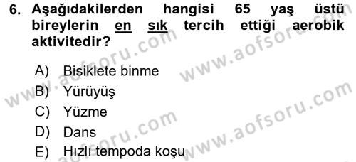 Fiziksel Rehabilitasyon Dersi 2016 - 2017 Yılı 3 Ders Sınav Soruları 6. Soru