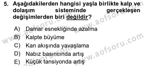 Fiziksel Rehabilitasyon Dersi 2016 - 2017 Yılı (Final) Dönem Sonu Sınav Soruları 5. Soru