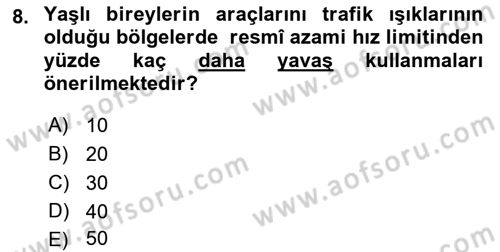 Fiziksel Rehabilitasyon Dersi 2021 - 2022 Yılı (Vize) Ara Sınav Soruları 8. Soru