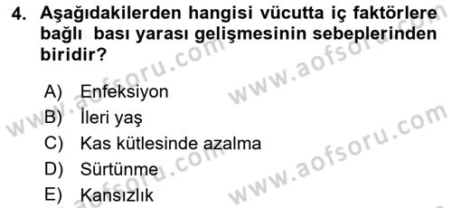 Fiziksel Rehabilitasyon Dersi 2021 - 2022 Yılı (Final) Dönem Sonu Sınav Soruları 4. Soru