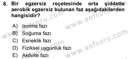 Fiziksel Rehabilitasyon Dersi 2021 - 2022 Yılı (Final) Dönem Sonu Sınav Soruları 8. Soru