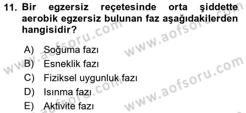 Fiziksel Rehabilitasyon Dersi 2022 - 2023 Yılı Yaz Okulu Sınav Soruları 11. Soru