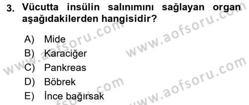 Fiziksel Rehabilitasyon Dersi 2022 - 2023 Yılı Yaz Okulu Sınav Soruları 3. Soru