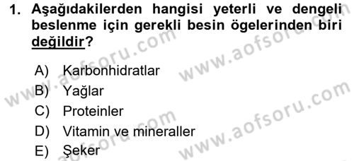 Yaşlı Bakımı İlke Ve Uygulamaları Dersi 2016 - 2017 Yılı 3 Ders Sınav Soruları 1. Soru