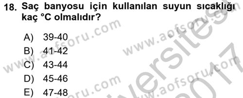 Yaşlı Bakımı İlke Ve Uygulamaları Dersi 2016 - 2017 Yılı (Vize) Ara Sınav Soruları 18. Soru