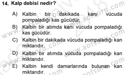 Yaşlı Bakımı İlke Ve Uygulamaları Dersi 2017 - 2018 Yılı 3 Ders Sınav Soruları 14. Soru