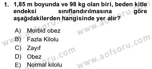 Yaşlı Bakımı İlke Ve Uygulamaları Dersi 2018 - 2019 Yılı (Final) Dönem Sonu Sınav Soruları 1. Soru