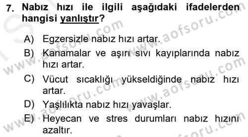 Yaşlı Bakımı İlke Ve Uygulamaları Dersi 2018 - 2019 Yılı (Final) Dönem Sonu Sınav Soruları 7. Soru