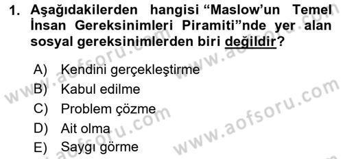 Yaşlı Bakımı İlke Ve Uygulamaları Dersi 2021 - 2022 Yılı Yaz Okulu Sınav Soruları 1. Soru