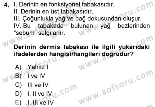 Yaşlı Bakımı İlke Ve Uygulamaları Dersi 2023 - 2024 Yılı (Final) Dönem Sonu Sınav Soruları 4. Soru