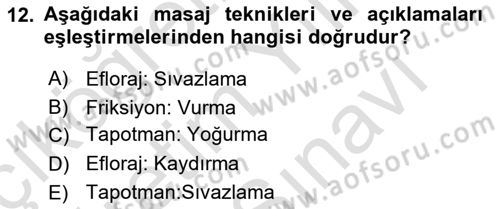 Yaşlı Bakımı İlke Ve Uygulamaları Dersi 2024 - 2025 Yılı (Vize) Ara Sınav Soruları 12. Soru