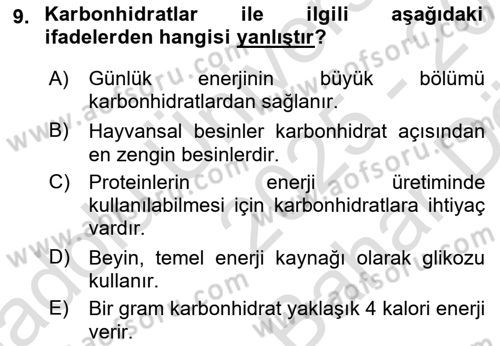 Yaşlı Bakımı İlke Ve Uygulamaları Dersi 2025 - 2026 Yılı (Vize) Ara Sınav Soruları 9. Soru