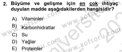 Yaşlı Bakımı İlke Ve Uygulamaları Dersi 2025 - 2026 Yılı (Final) Dönem Sonu Sınav Soruları 2. Soru