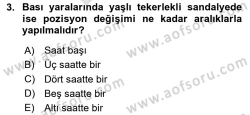 Yaşlı Bakımı İlke Ve Uygulamaları Dersi 2025 - 2026 Yılı (Final) Dönem Sonu Sınav Soruları 3. Soru