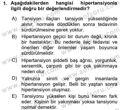 Bakım Elemanı Yetiştirme Ve Geliştirme 3 Dersi 2016 - 2017 Yılı 3 Ders Sınav Soruları 1. Soru