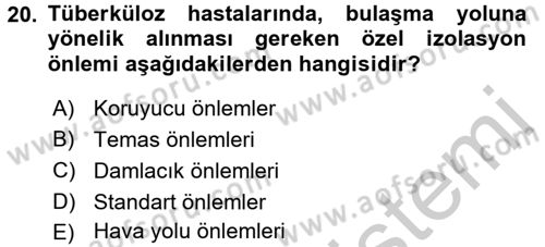 Bakım Elemanı Yetiştirme Ve Geliştirme 3 Dersi 2016 - 2017 Yılı 3 Ders Sınav Soruları 20. Soru