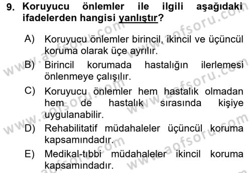 Bakım Elemanı Yetiştirme Ve Geliştirme 3 Dersi 2016 - 2017 Yılı 3 Ders Sınavı 9. Soru