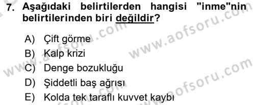 Bakım Elemanı Yetiştirme Ve Geliştirme 3 Dersi 2016 - 2017 Yılı (Vize) Ara Sınavı 7. Soru