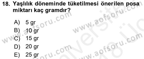 Bakım Elemanı Yetiştirme Ve Geliştirme 3 Dersi 2017 - 2018 Yılı 3 Ders Sınavı 18. Soru