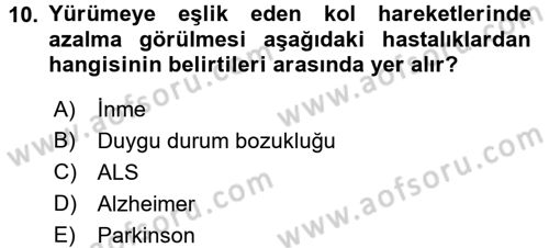 Bakım Elemanı Yetiştirme Ve Geliştirme 3 Dersi 2017 - 2018 Yılı (Vize) Ara Sınav Soruları 10. Soru