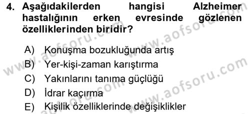 Bakım Elemanı Yetiştirme Ve Geliştirme 3 Dersi 2017 - 2018 Yılı (Vize) Ara Sınav Soruları 4. Soru