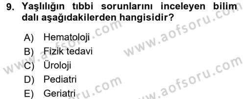 Bakım Elemanı Yetiştirme Ve Geliştirme 3 Dersi 2017 - 2018 Yılı (Vize) Ara Sınav Soruları 9. Soru