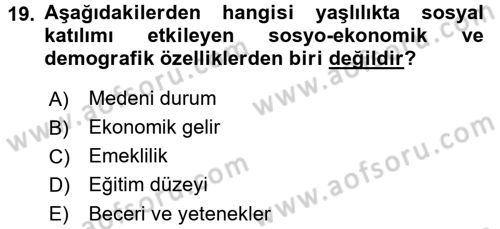 Bakım Elemanı Yetiştirme Ve Geliştirme 3 Dersi 2017 - 2018 Yılı (Final) Dönem Sonu Sınavı 19. Soru