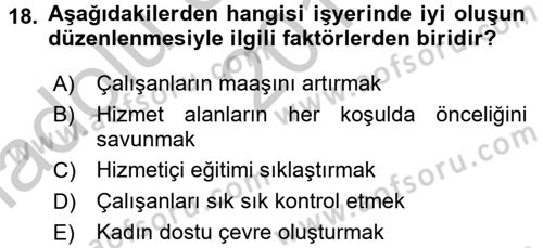 Yaşlılarda Çatışma Ve Stres Yönetimi 2 Dersi Ara Sınavı Deneme Sınav Soruları 18. Soru