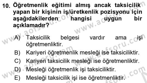 Yaşlılarda Davranış Sorunları Ve Uyum Dersi 2023 - 2024 Yılı Yaz Okulu Sınav Soruları 10. Soru