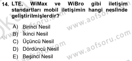 Bilişim Teknolojileri Dersi 2021 - 2022 Yılı Yaz Okulu Sınav Soruları 14. Soru