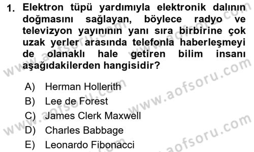 Bilişim Teknolojileri Dersi 2022 - 2023 Yılı (Vize) Ara Sınavı 1. Soru