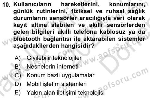 Bilişim Teknolojileri Dersi 2023 - 2024 Yılı (Final) Dönem Sonu Sınav Soruları 10. Soru