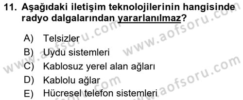 Bilişim Teknolojileri Dersi 2023 - 2024 Yılı (Final) Dönem Sonu Sınav Soruları 11. Soru